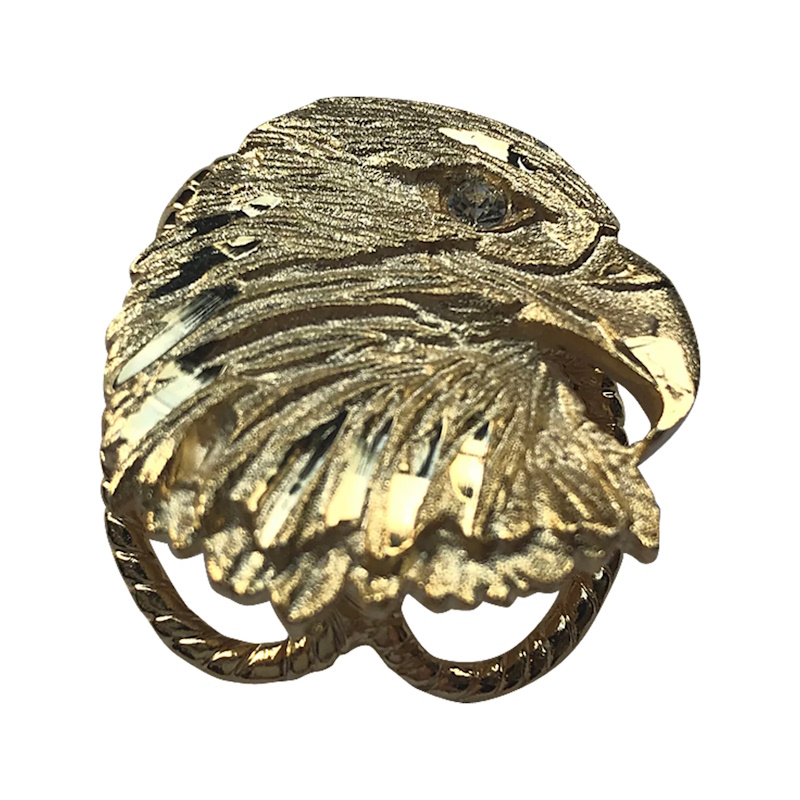 (image for) Vintage Handmade Golden Eagle Western Scarf Slider